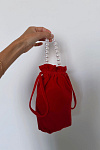  Сумка-pouch из бархата 'Здесь и сейчас' 