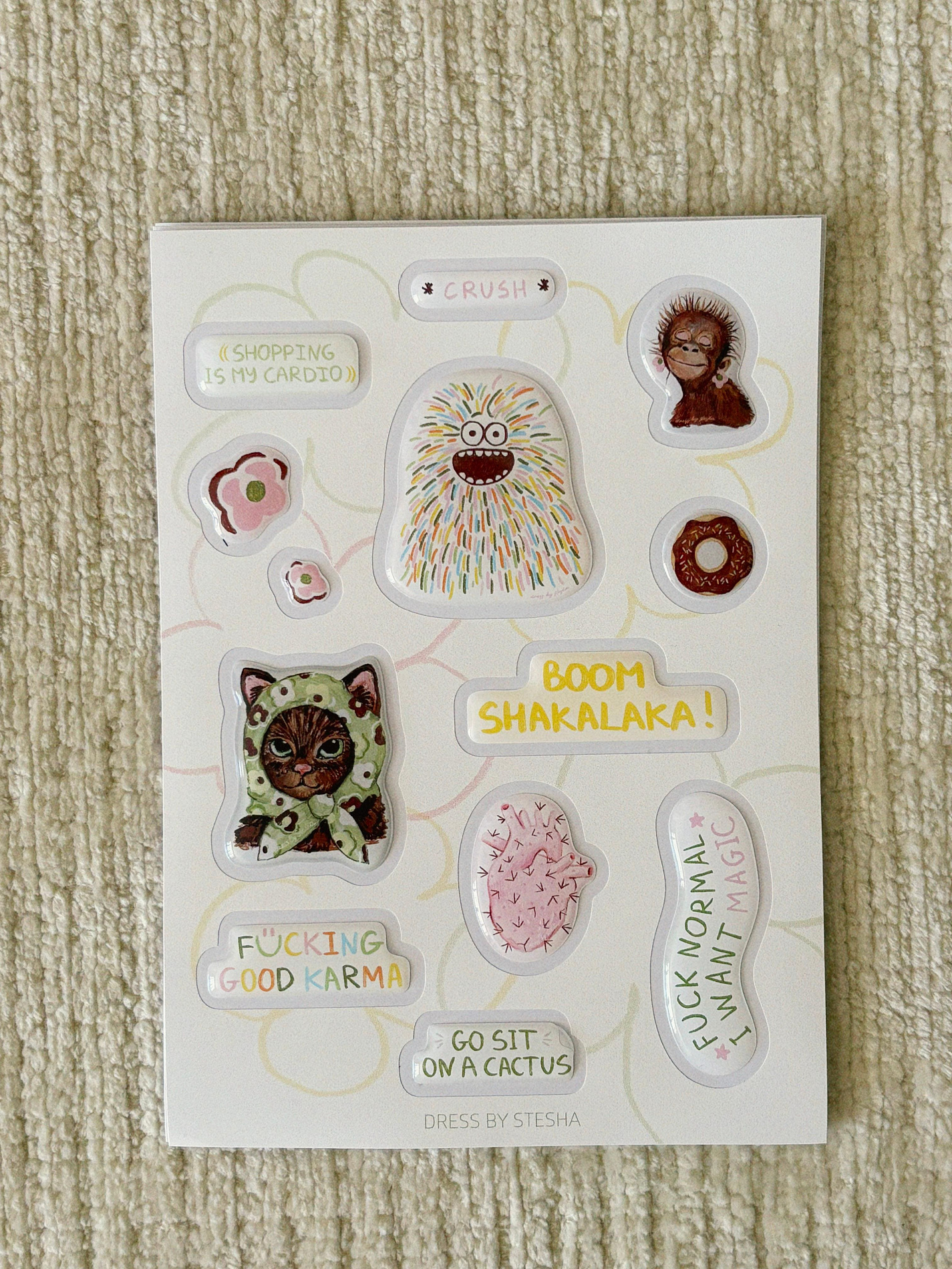  Стикеры 'BOOM SHAKALAKA' 